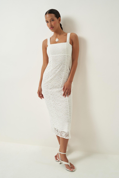 Платье из кружева (молочный) (XS)