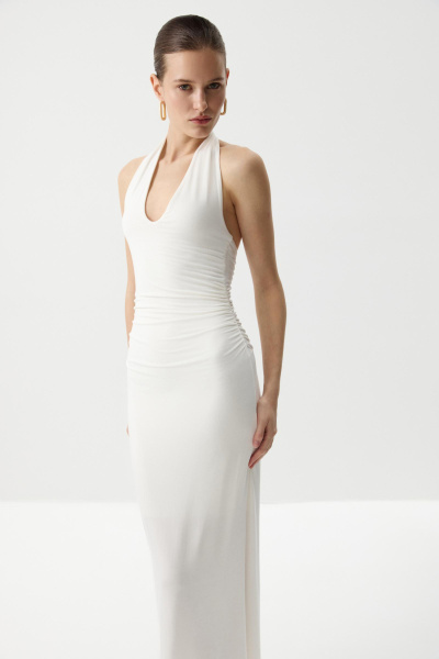 Платье с открытой спиной (Молочный) (M) 