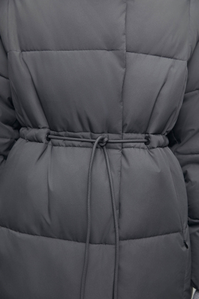 Полупальто утепленное/ Women's padded semi coat (XS, графитовый/anthracite)