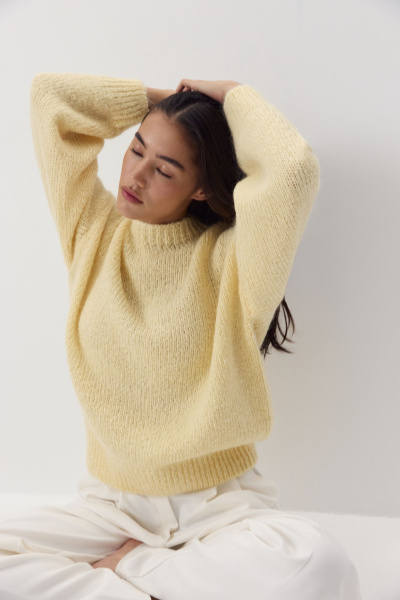 Джемпер из шерсти мериноса (сливочный) (M/L) 