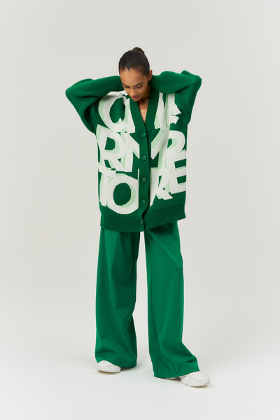 Кардиган Logomania (травяной)