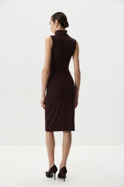 Боди  с воротником-стойкой (Шоколадный) (M) 