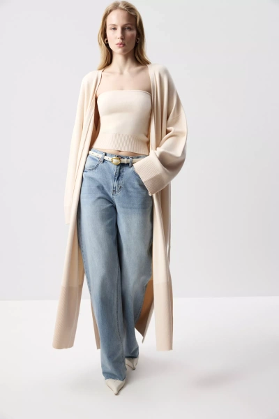 Топ-бандо вязаный (Ванильный) (M) 