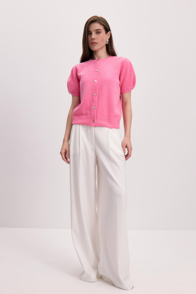 Кардиган с рукавами-фонариками (розовый) (XS/S)