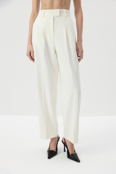 Брюки О-силуэта (Молочный) (M) 
