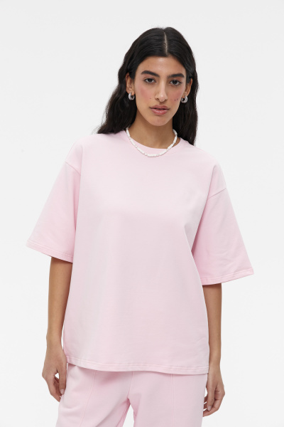 Футболка со стразами Heartbreaker (one size, барби) 2169