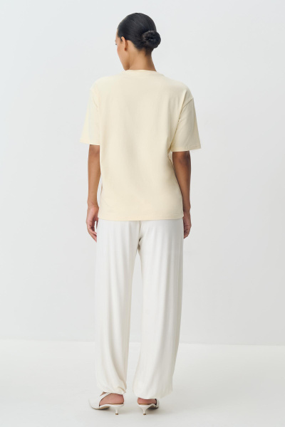 Футболка с PEACH EFFECT (сливочный) (M/L) 