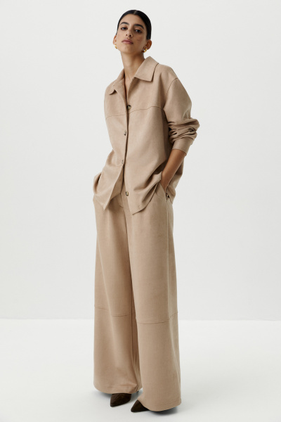 Рубашка из замши (бежевый) (XS) 