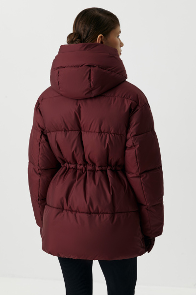 Куртка объёмная приталенная (бордовый) (S) 