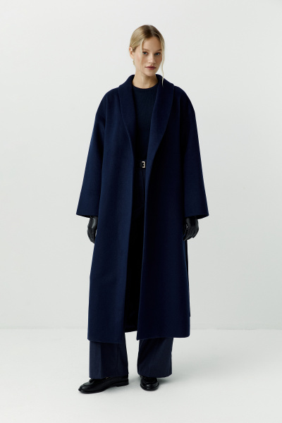 Пальто-халат (темно-синий) (XS/S) 