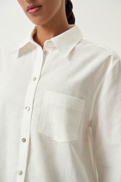 Рубашка изо льна (молочный) (M/L) 