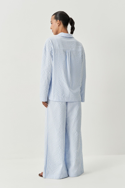 Рубашка в полоску (голубой) (M/L) 