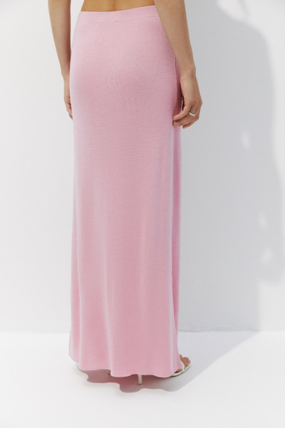 Юбка макси вязаная (розовый) (M/L) 