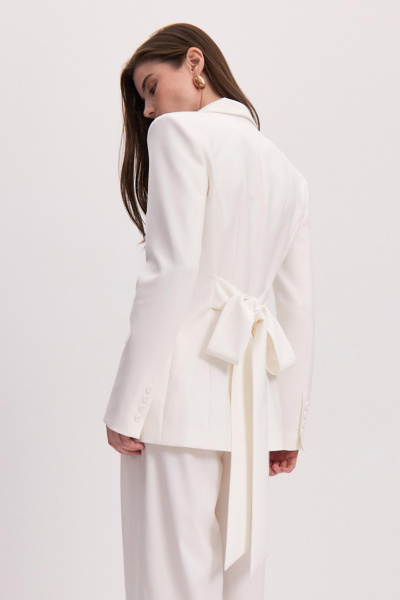 Пиджак с бантом (белый) (M) 