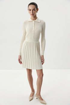 Платье-поло (Молочный)