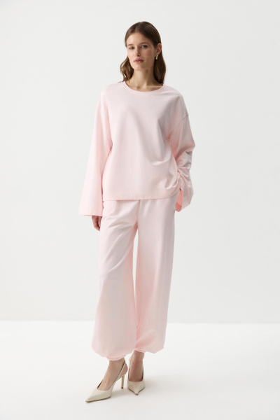 Лонгслив с широкими рукавами (Розовый) (XS/S) 