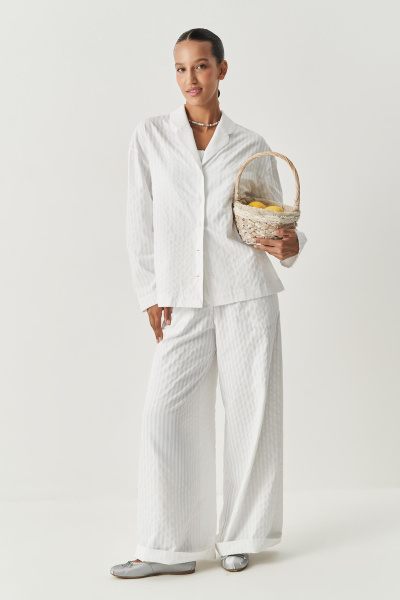 Рубашка в полоску (белый) (M/L) 