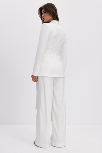 Брюки палаццо (белый) (M) 