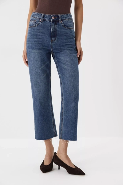Джинсы Cropped Flare (синий) (L) 