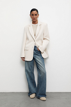 Пиджак из пальтовой ткани