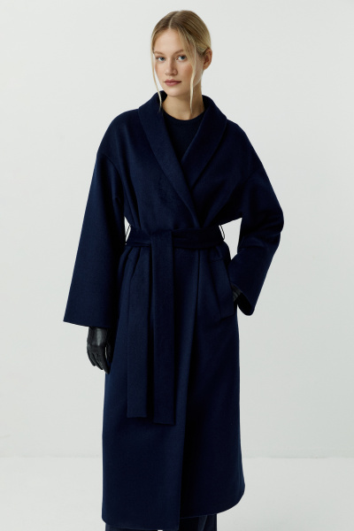 Пальто-халат (темно-синий) (XS/S) 