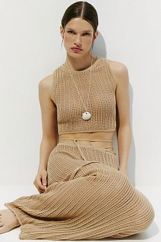 Топ вязаный ажурный