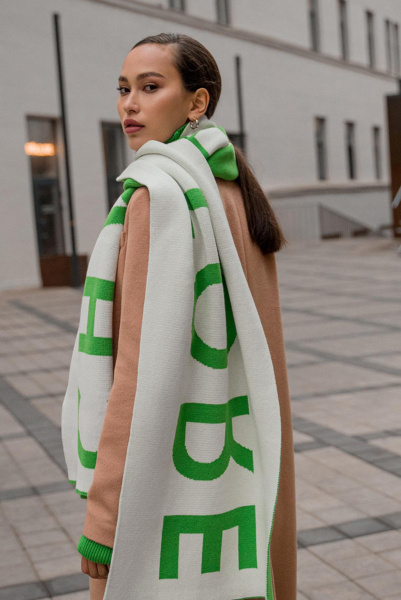 Шарф Logomania (травяной)