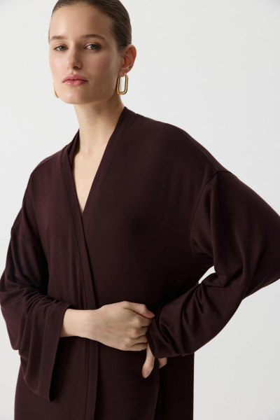 Кардиган удлиненный из вискозы (Шоколадный) (one size) 