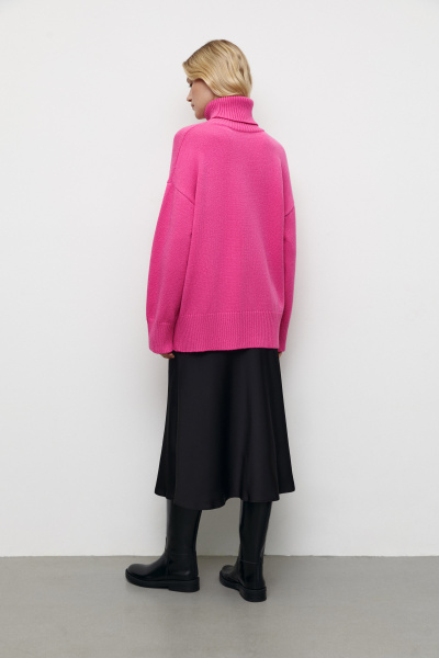 Свитер базовый удлиненный (one size, фуксия) 