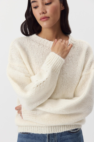 Джемпер из шерсти мериноса (ванильный) (M/L) 