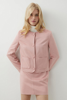Жакет из замши (розовый)