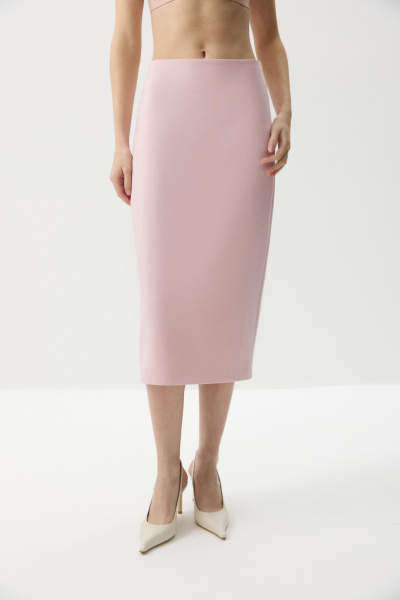 Юбка прямая миди (Розовый) (M) 