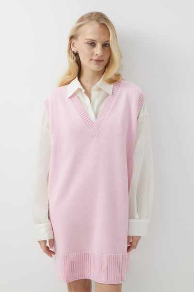 Платье-жилет вязаное (one size, барби        ) 2169