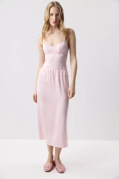 Боди из сатина (Нежно-розовый) (XS) 