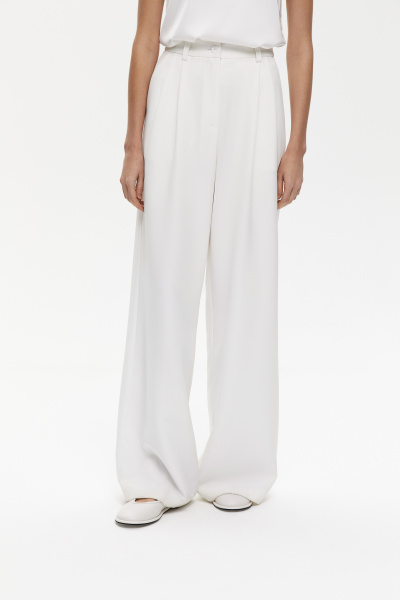 Брюки палаццо (S, айвори) 