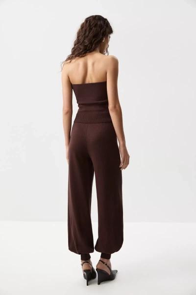 Топ-бандо вязаный (Шоколадный) (M) 