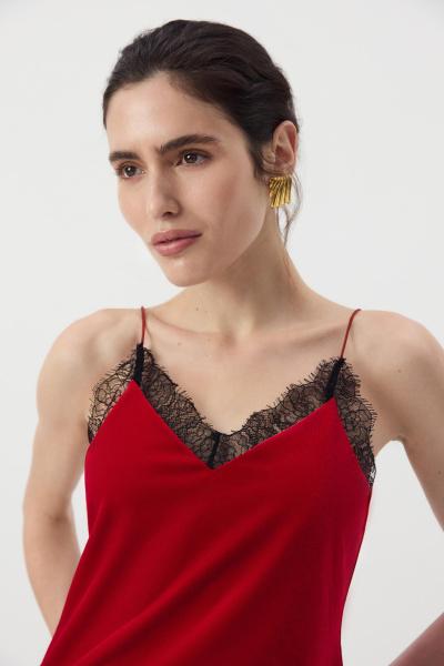 Топ из бархата (Алый) (M) 