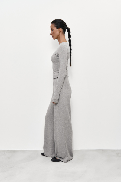 Брюки из мягкого трикотажа (XS/S, серый) 