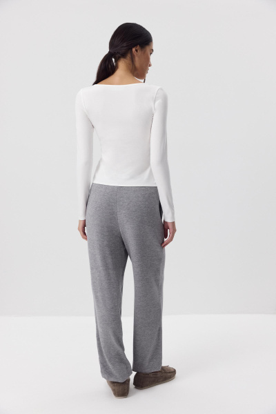 Лонгслив с пуговицами (Молочный) (M) 