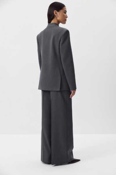 Брюки на резинке (серый меланж) (M) 