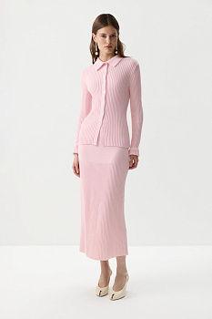 Юбка вязаная (Розовый)