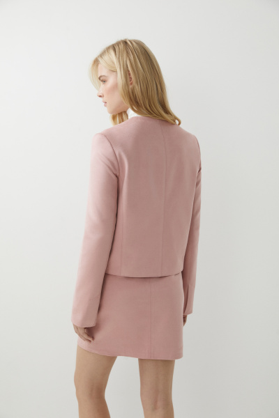 Жакет из замши (розовый) (S) 