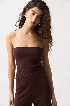 Топ-бандо вязаный (Шоколадный)