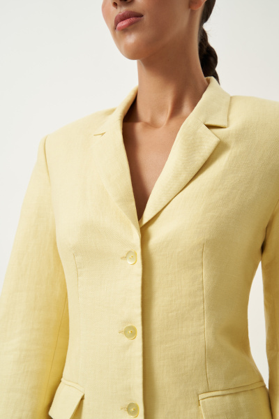 Жакет изо льна (желтый) (XS) 