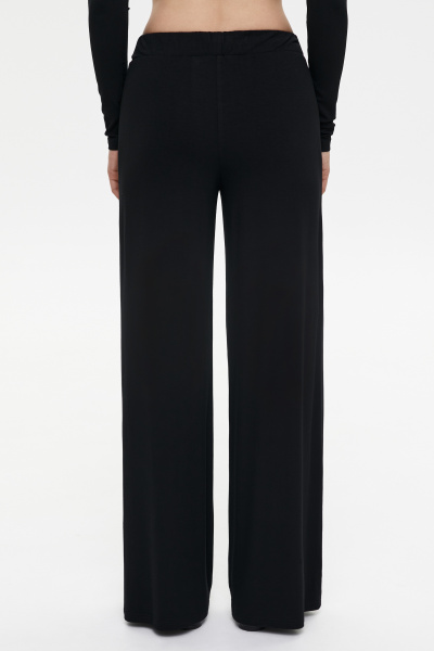 Брюки широкие из вискозы (XS, черный) 