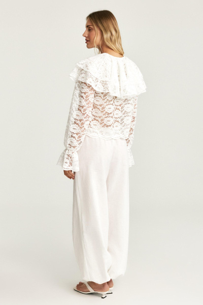 Блузка из кружева (молочная) (M) 