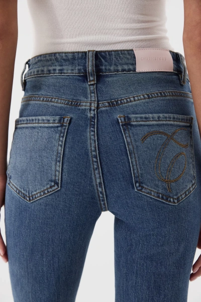 Джинсы Boot Cut (винтажный синий с тинтом) (S)