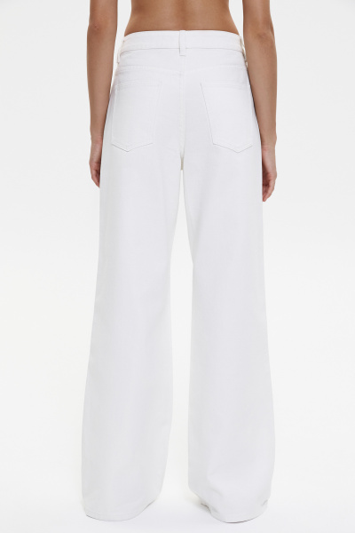 Джинсы палаццо с разрезами/Denim palazzo with cuts (30/XL, молочный/milk) 2207