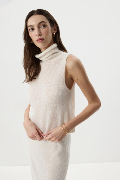 Топ ажурный  (Молочный) (M) 