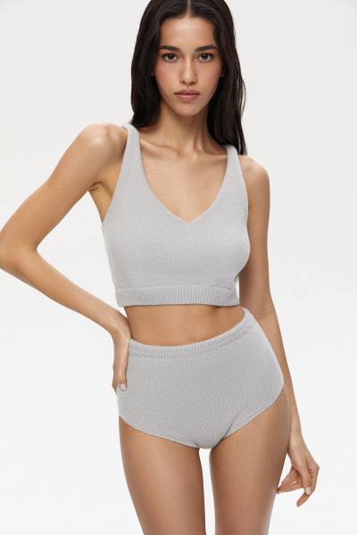 Топ вязаный (M/L, серый) 2775